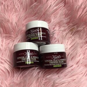 New Lot 3 x Mini Kiehl's Ginger Leaf & Hibiscus Firming Overnight Mask